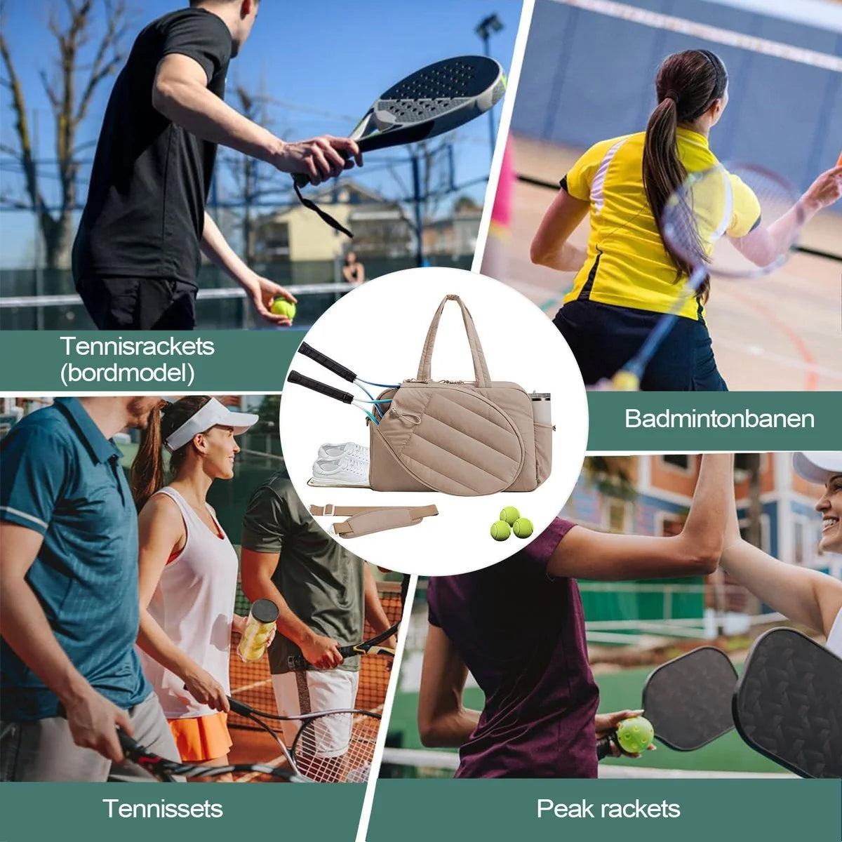 RacketVault – Multi-Compartment 42L Tennis & Padel Bag