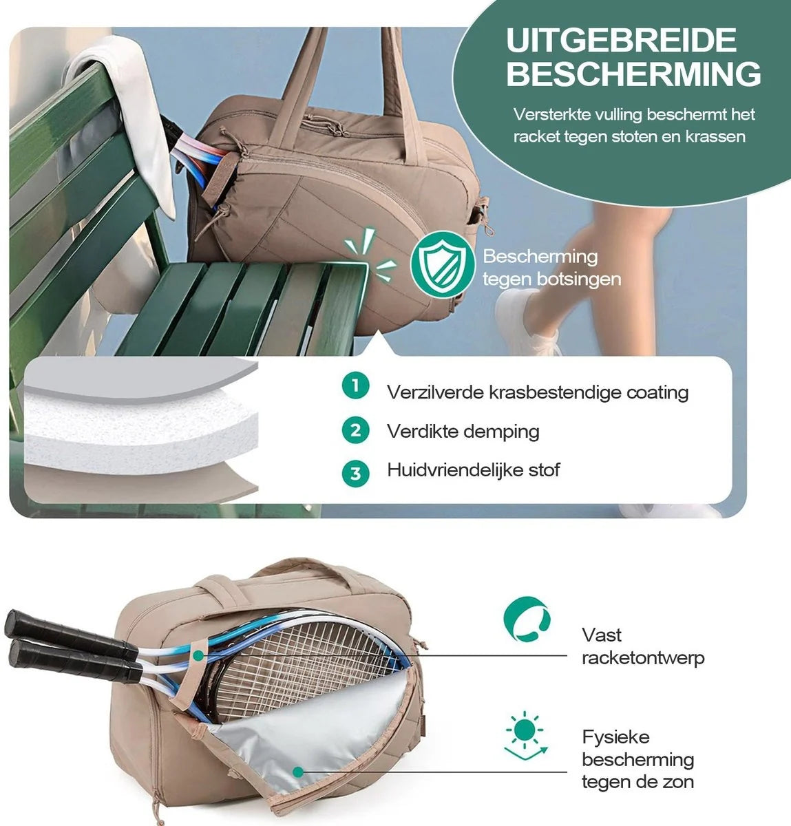 RacketVault – Multi-Compartment 42L Tennis & Padel Bag