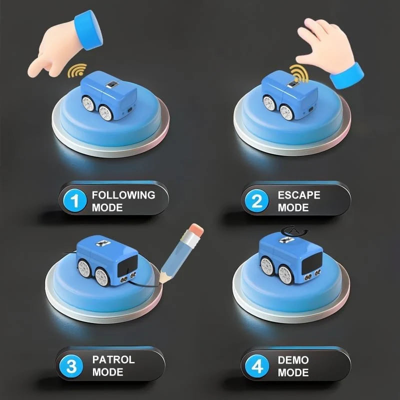 SmartCruise – Intelligent Gesture Control RC Bus with LED Expressions
