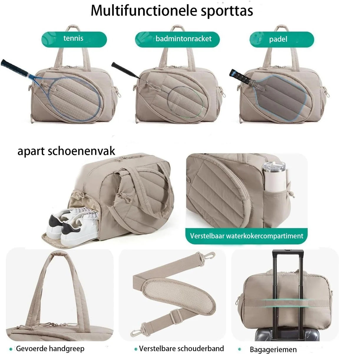 RacketVault – Multi-Compartment 42L Tennis & Padel Bag