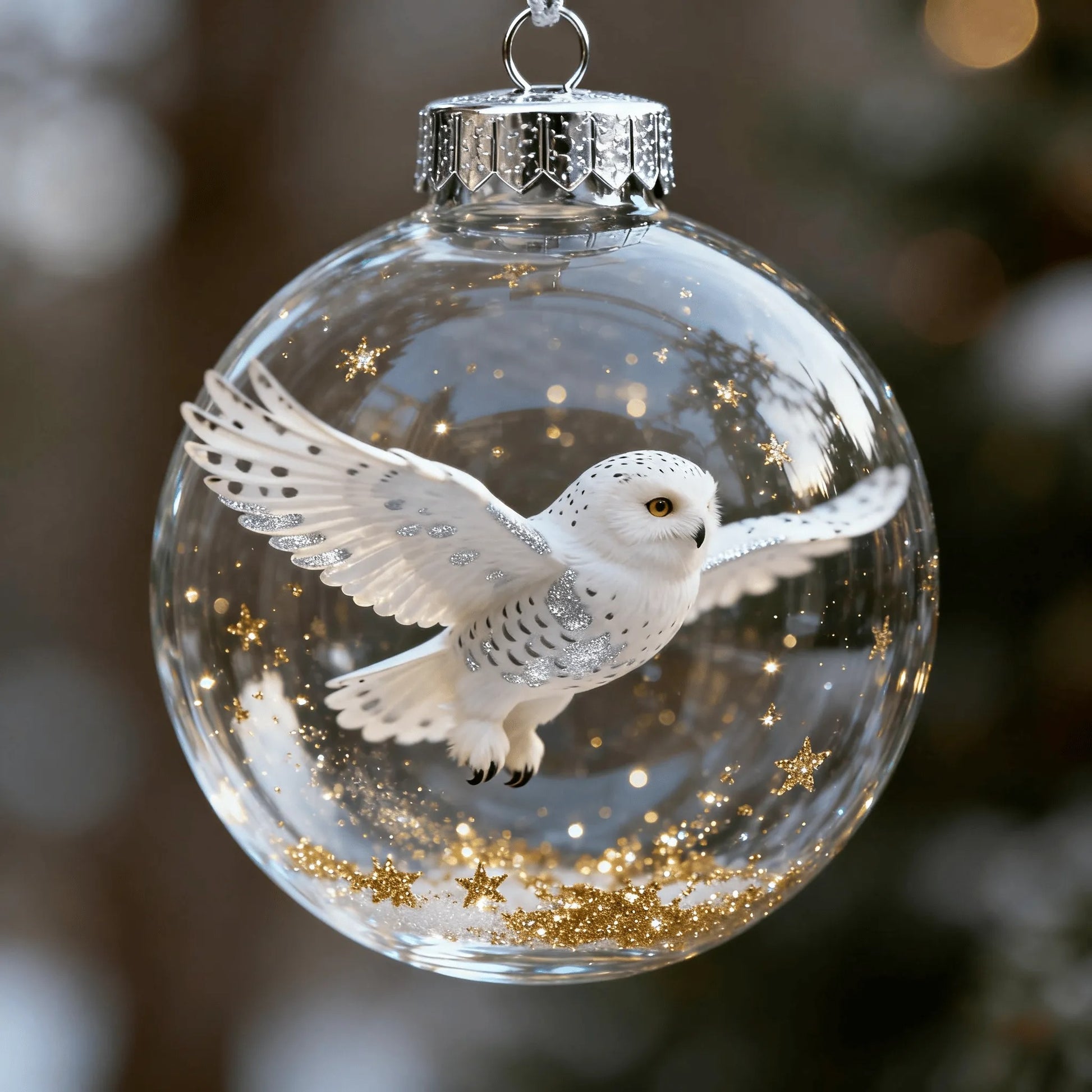 Nature’s Birds Crystal Glass Ornament