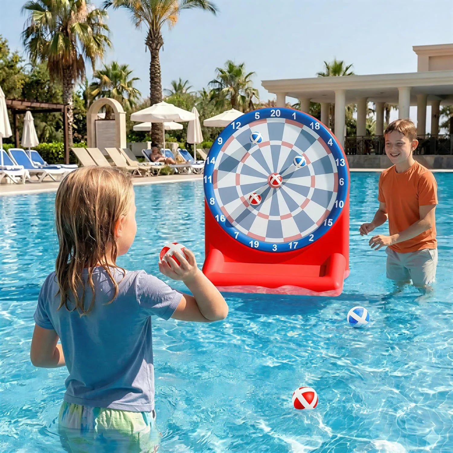 AquaDarts – Inflatable Pool Dart Game Set