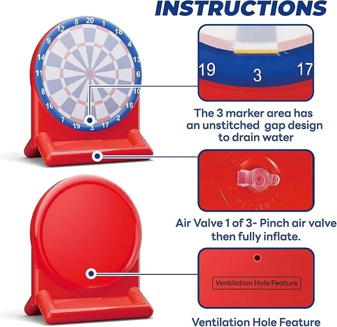 AquaDarts – Inflatable Pool Dart Game Set