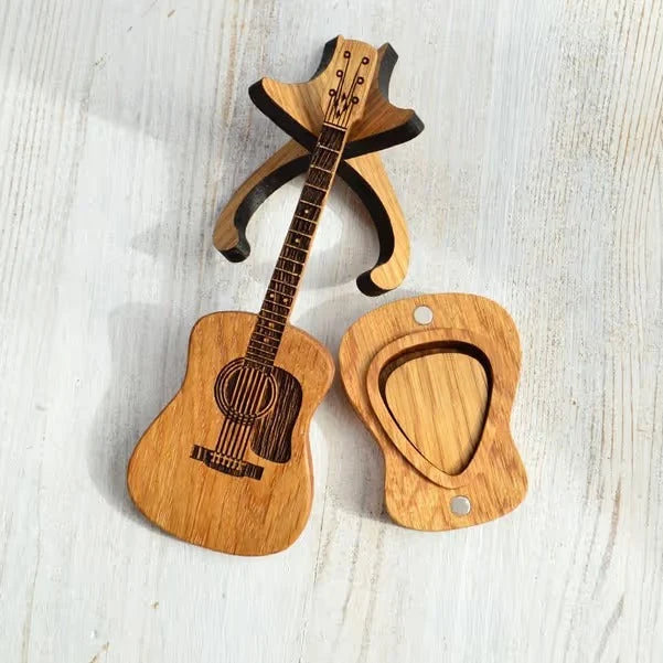GuitarKeepsake – Personalized Wooden Pick Box