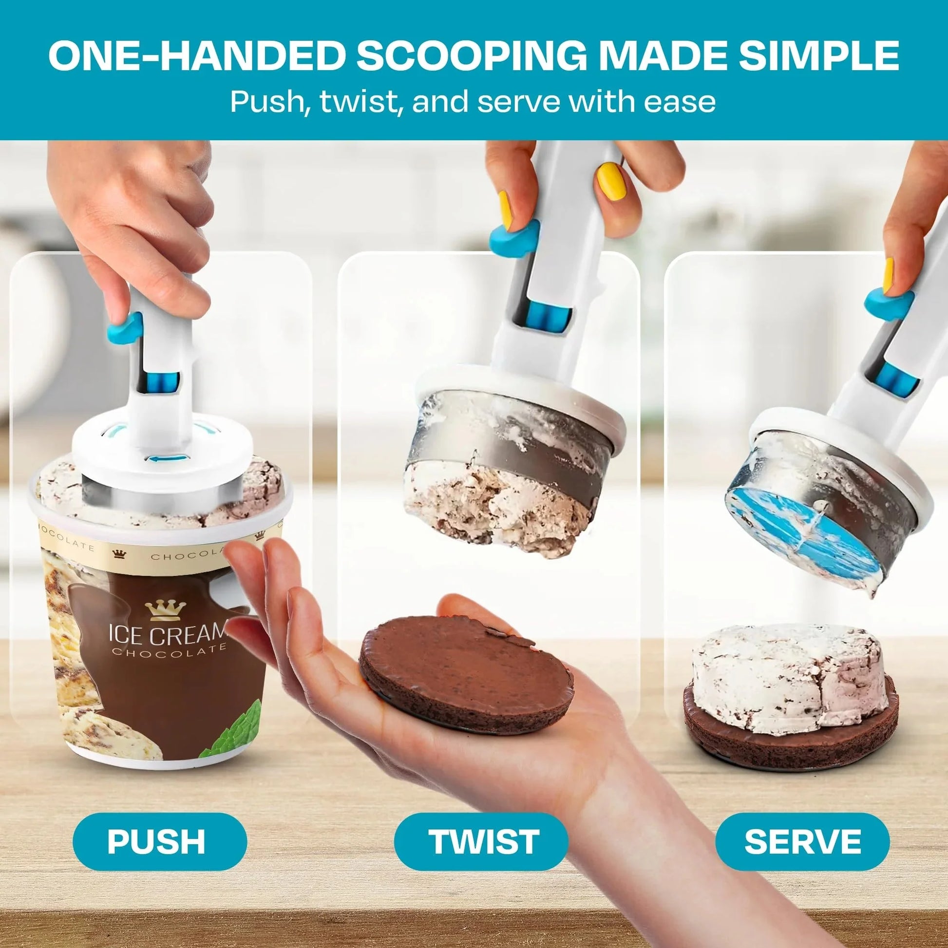 ChillBite – Effortless Scoop & Release for Frozen Treats