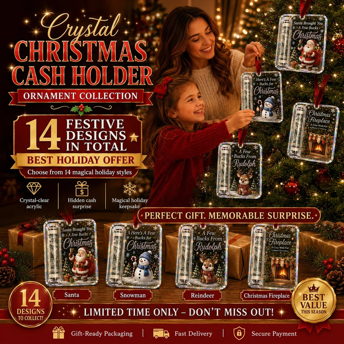 MerryMoney – Christmas Cash Keepsake Ornament