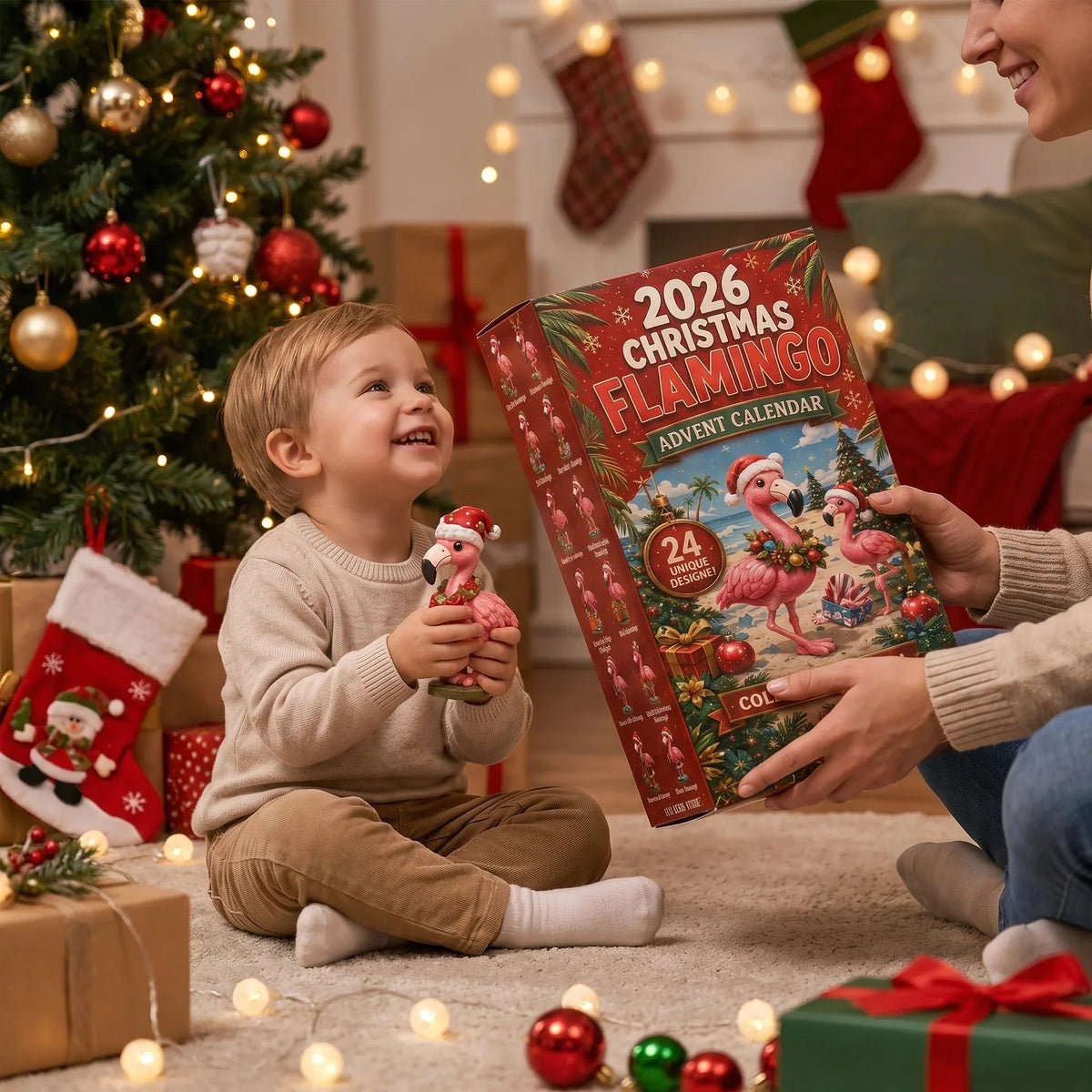 FlamingoFlock – 24-Day Holiday Figurine Advent Calendar