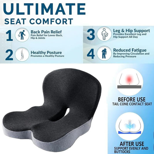 ComfyGrip – Non Slip Memory Foam Support Seat