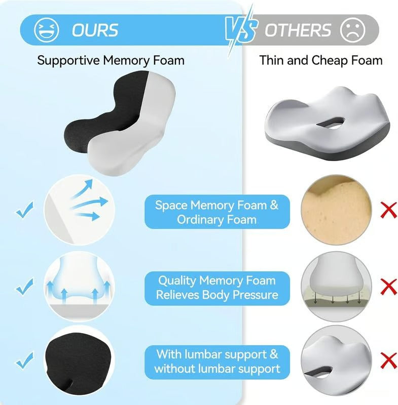ComfyGrip – Non Slip Memory Foam Support Seat