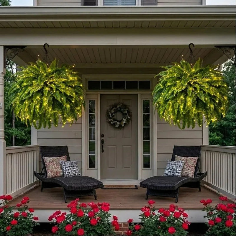 GreenCascade – Full Artificial Boston Fern Bush