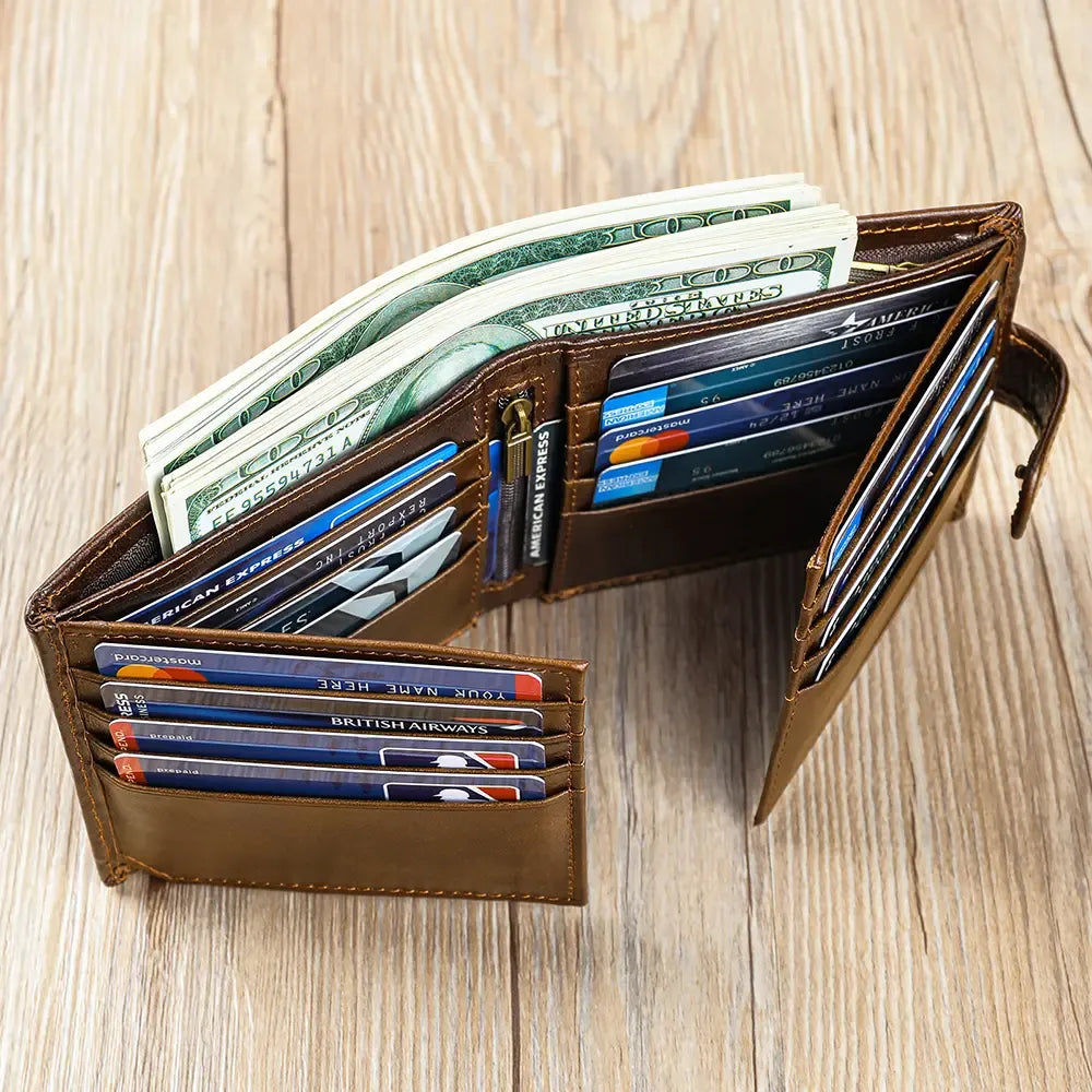 NobleFold – Premium Multi-Compartment Leather Wallet