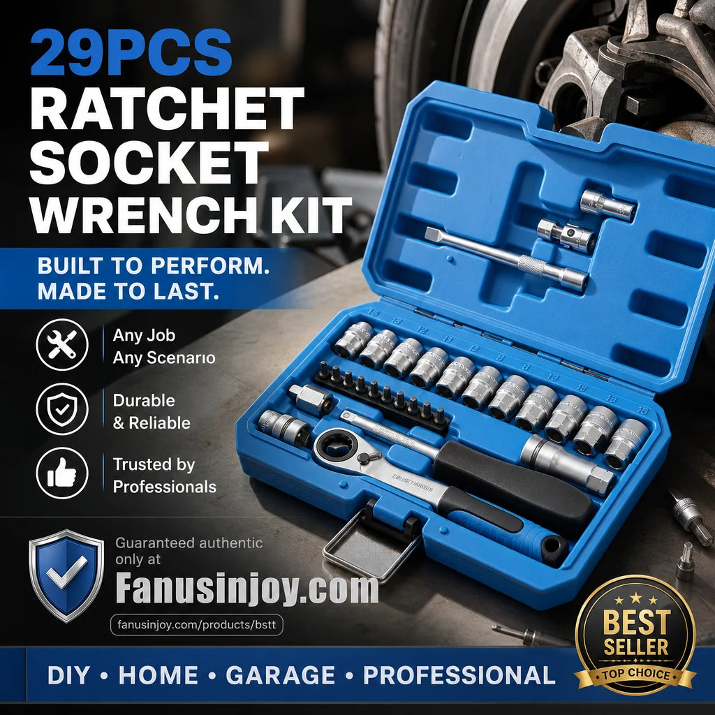 ForgeMate – 29-Piece Core Ratchet Socket Wrench Kit