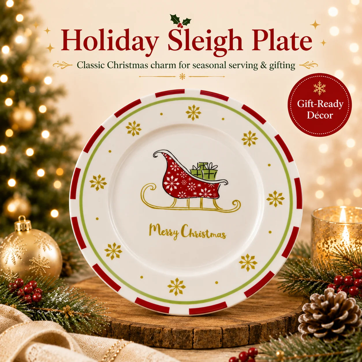MerryTable – Festive Christmas Plate Collection