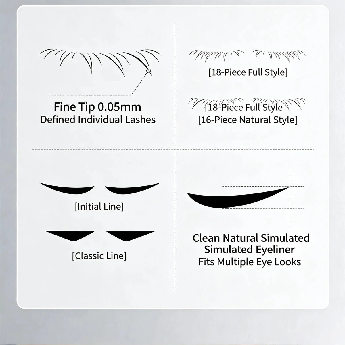 LashCraft – 3-In-1 Eyeliner & Lower Lash Stamp Kit