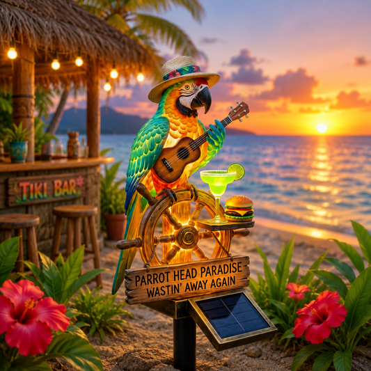 NatureGlow – Solar Illuminated Parrot Garden Decor