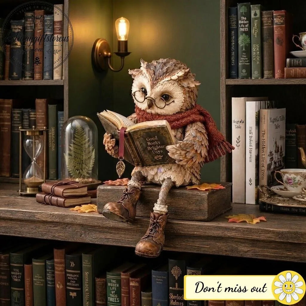 StoryHaven – Reading Owl Figurine