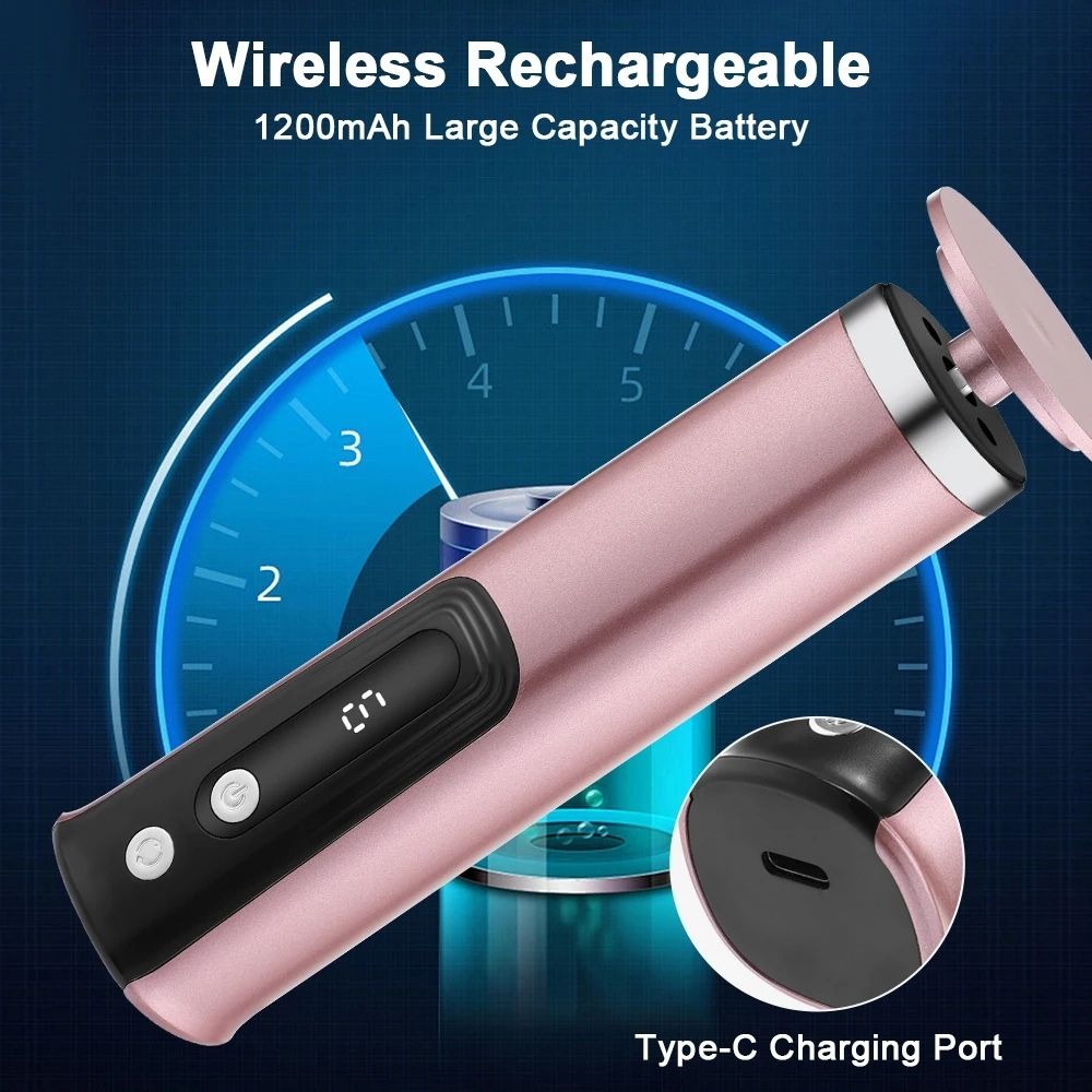 SilkySole Electric Callus Remover showing wireless rechargeable feature and USB Type-C charging port