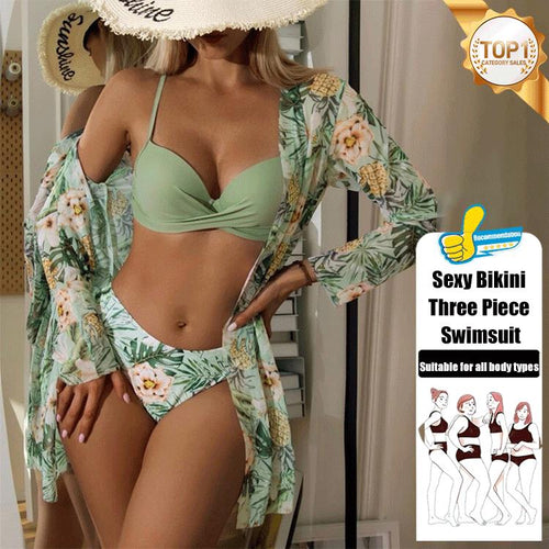 SunSculpt – Elegant Split Beachwear Bikini Set