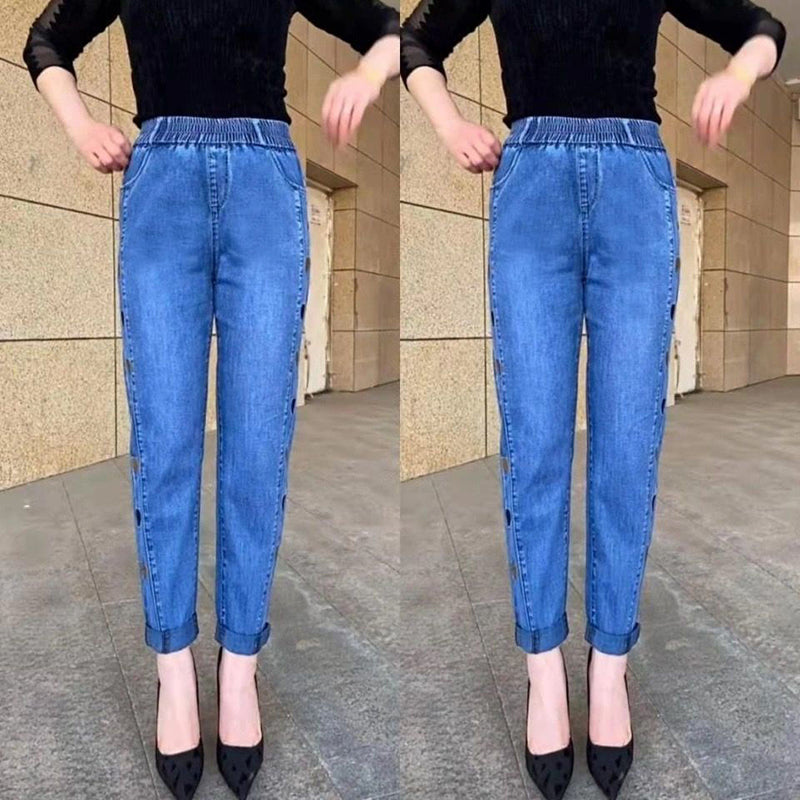 DenimLuxe – Heart Stitch Everyday Denim Jeans