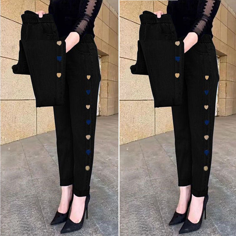 DenimLuxe – Heart Stitch Everyday Denim Jeans