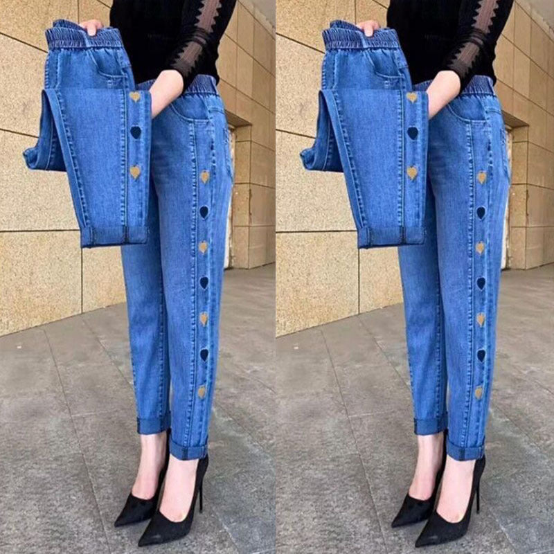 DenimLuxe – Heart Stitch Everyday Denim Jeans