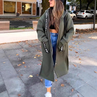 Velmora – Women’s Oversized Hooded Sweatshirt Coat