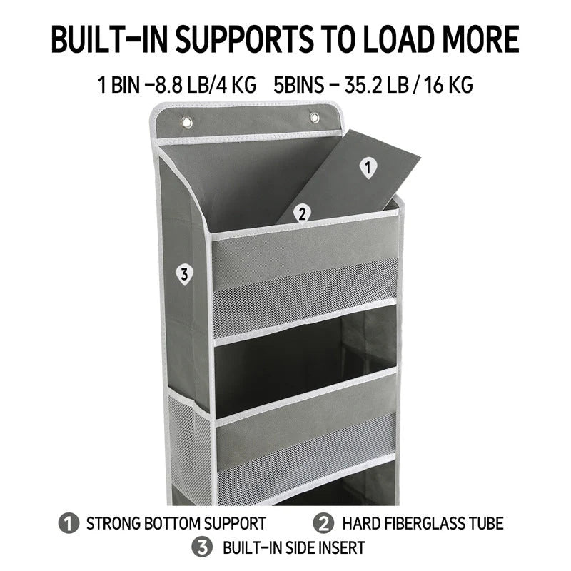SpaceCove – Large-Capacity 5-Tier Hanging Organizer