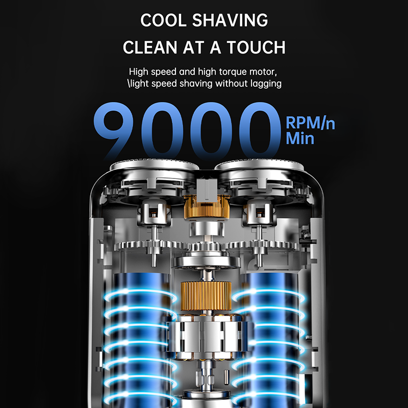 SmoothEdge – Compact Rotary Electric Shaver for Men