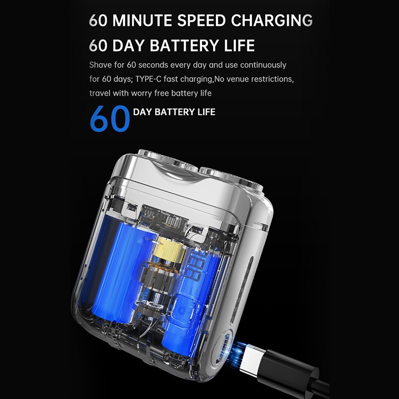 SmoothEdge – Compact Rotary Electric Shaver for Men