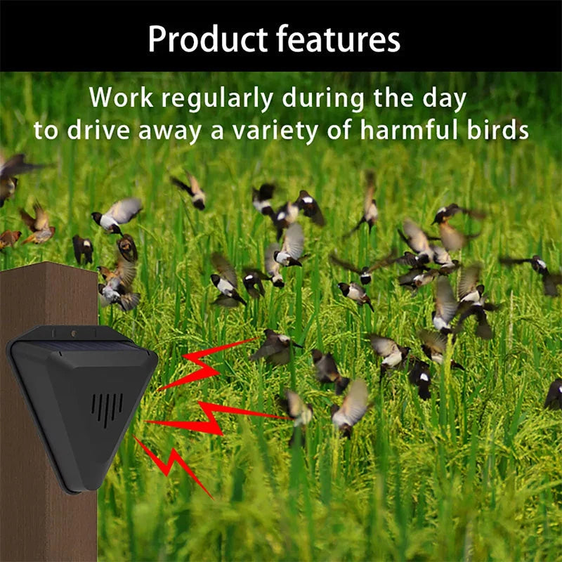 BirdBarrier – Waterproof Solar Sound Deterrent