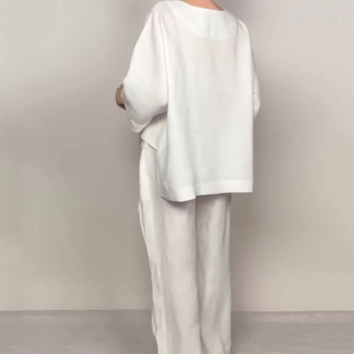 LinaEase – Cotton Linen Two Piece Set