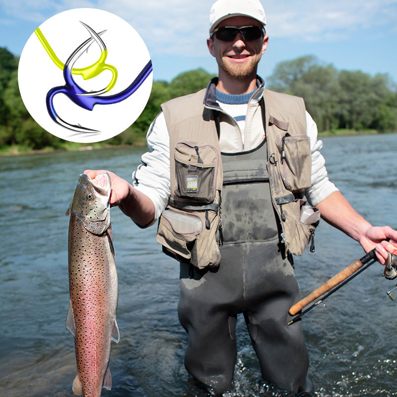 AquaStrike – Professional Barbed Double Fishing Hooks