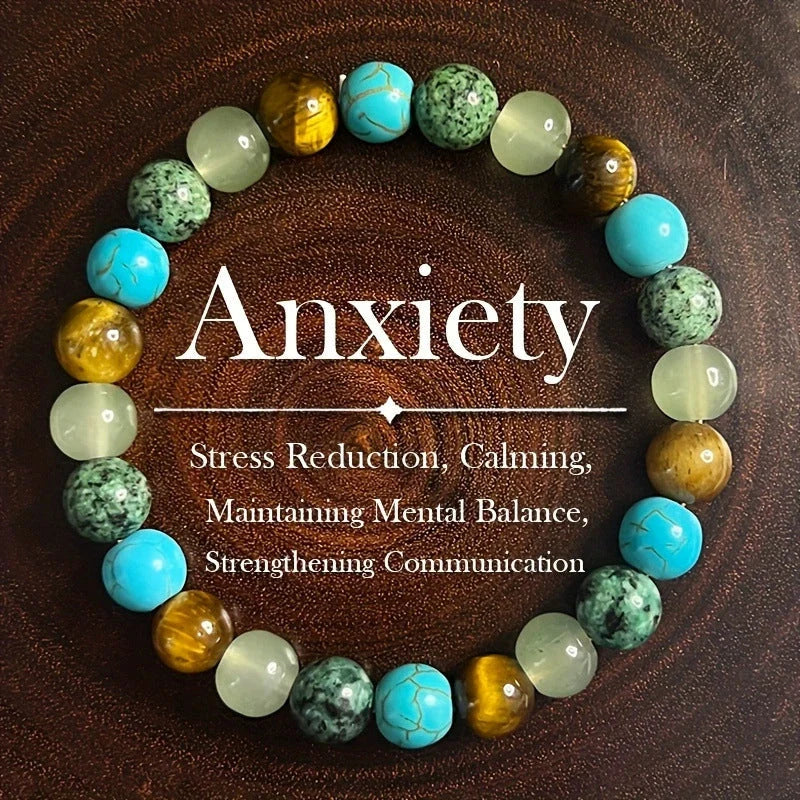 StoneAura – Elegant Natural Stone Charm Bracelet