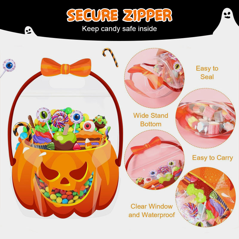 PumpkinJoy – Halloween Transparent Favor Bags