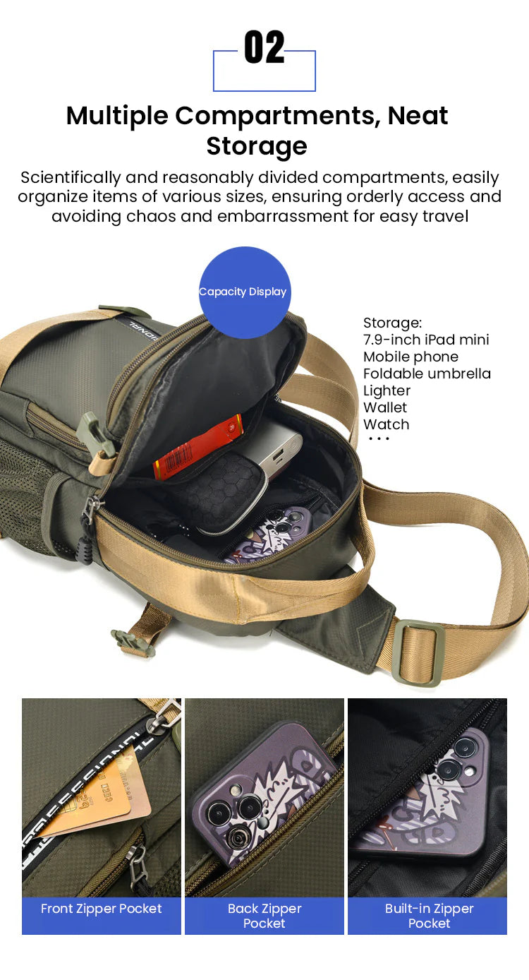 UrbanStride – Adjustable Casual Travel Chest Bag
