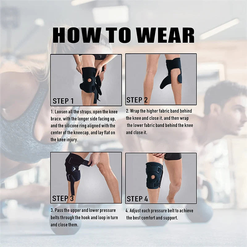 KneeFlex – Breathable Adjustable Knee Support Brace