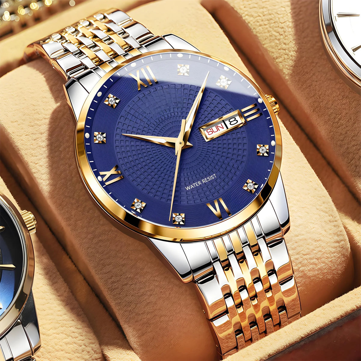 PrestigeHour – Men's Classic Waterproof Wristwatch