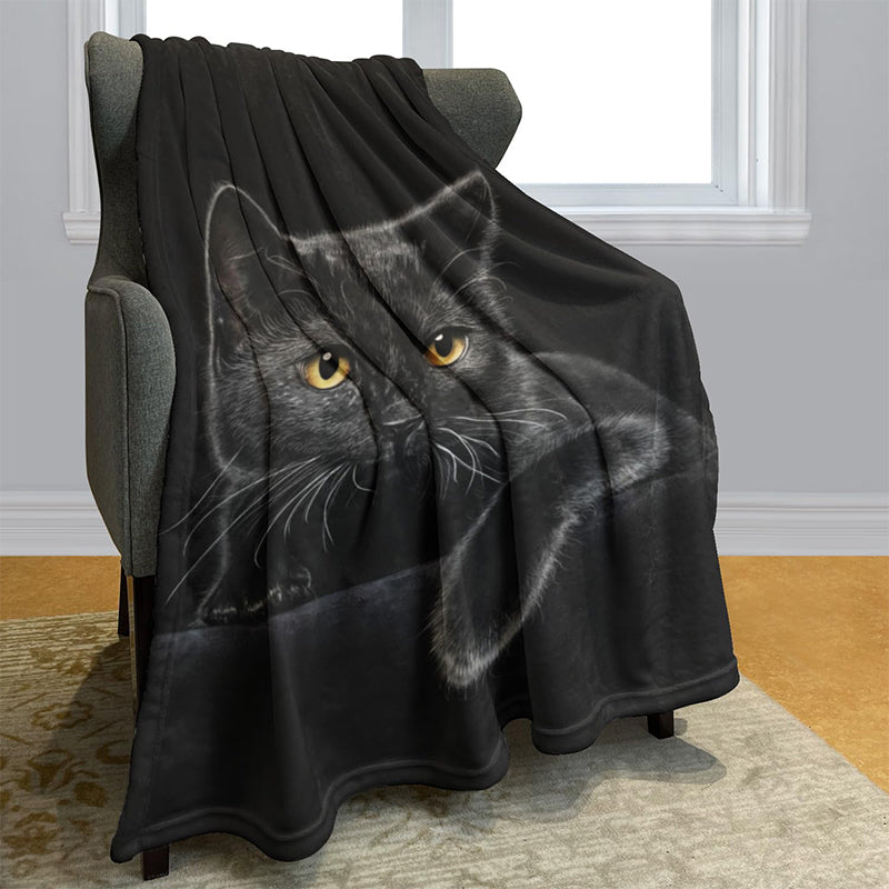 NightWhisker – Black Cat Decorative Blanket