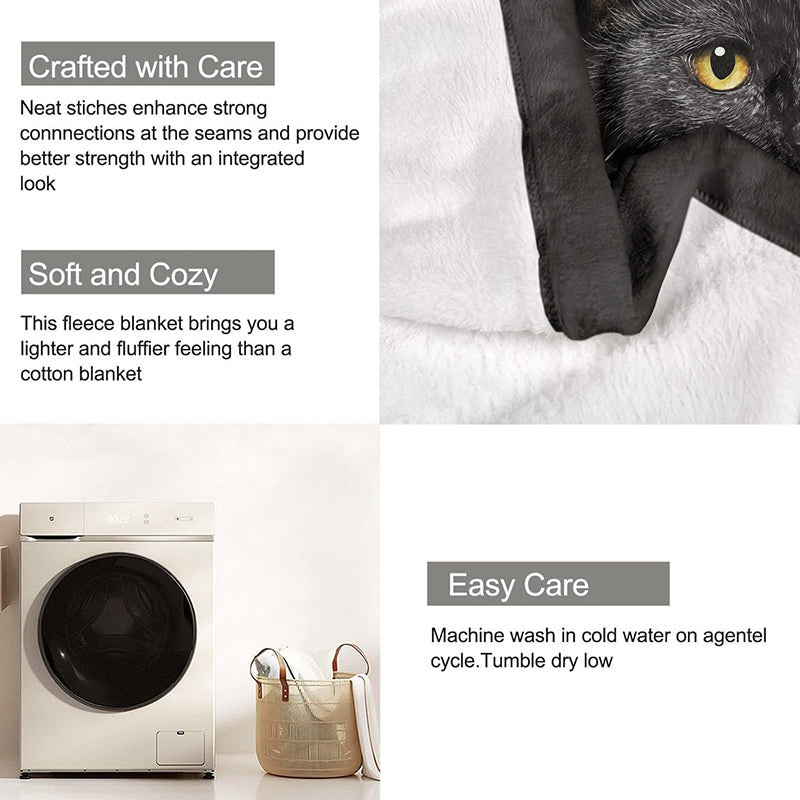 NightWhisker – Black Cat Decorative Blanket