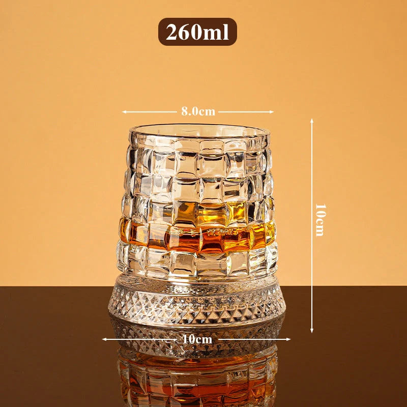 WhiskeyWhirl – 360° Rotating Drinking Glass