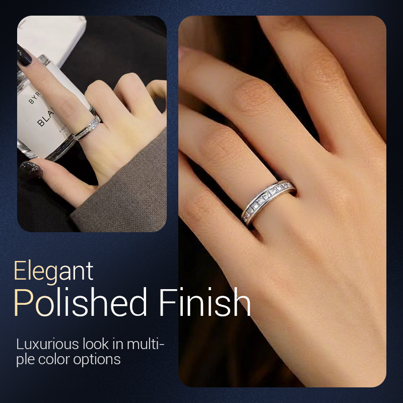 SpinLuxe – Titanium Spinner Ring with Zirconia
