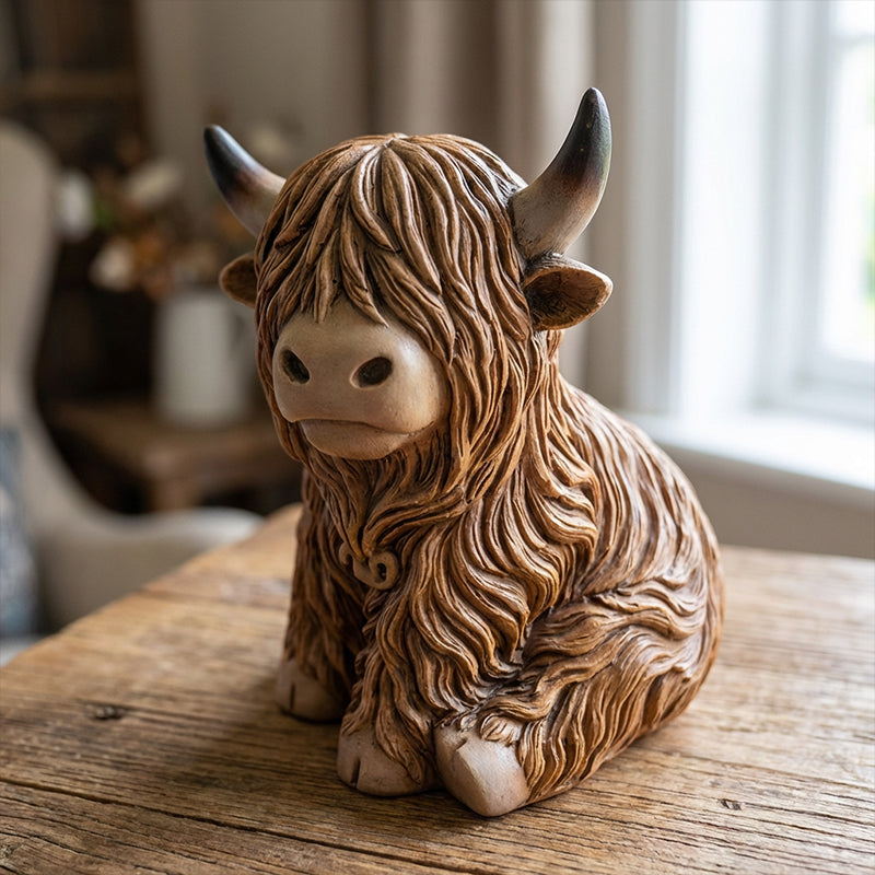 RusticCharm – Highland Cow Ambient Lamp