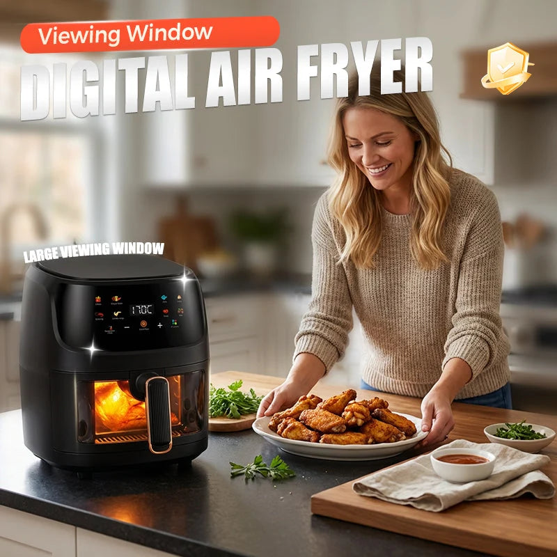 AeroChef – Premium Window Display Air Fryer