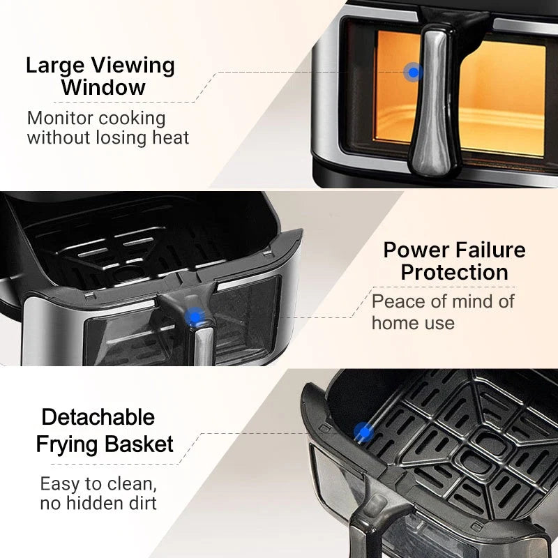 AeroChef – Premium Window Display Air Fryer