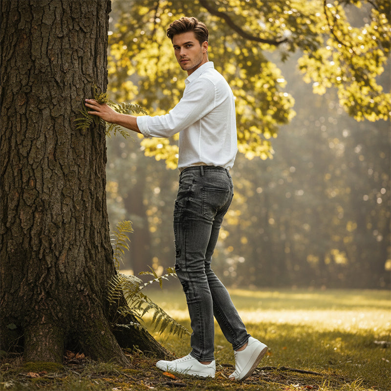 IronVale – Men’s Slim Fit Distressed Jeans