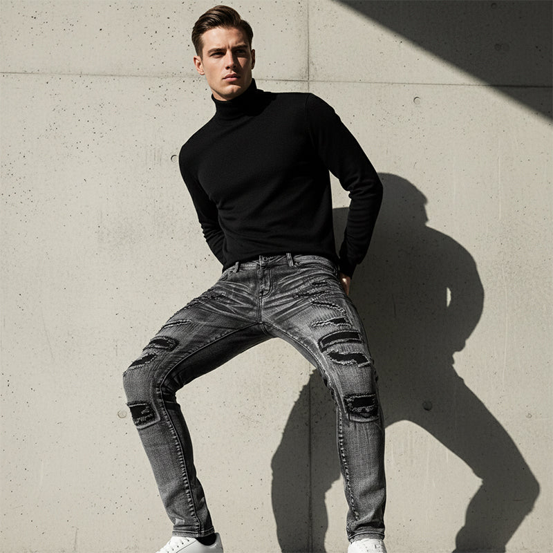 IronVale – Men’s Slim Fit Distressed Jeans