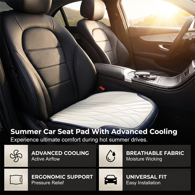 CoolDrive – Breathable Cooling Car Seat Pad