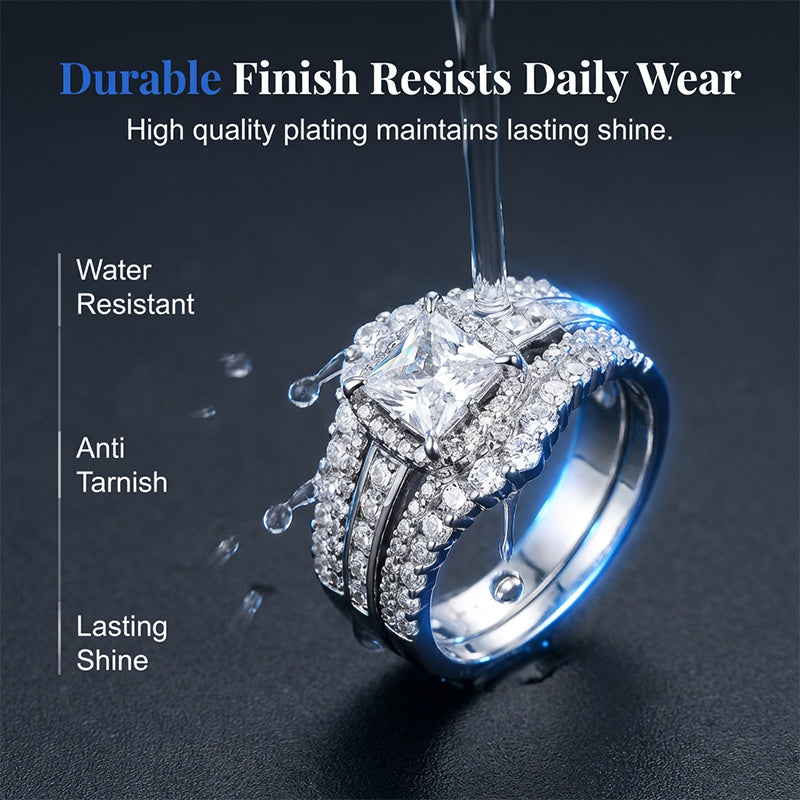 EverShine – Princess Cut Sparkling Zirconia Ring