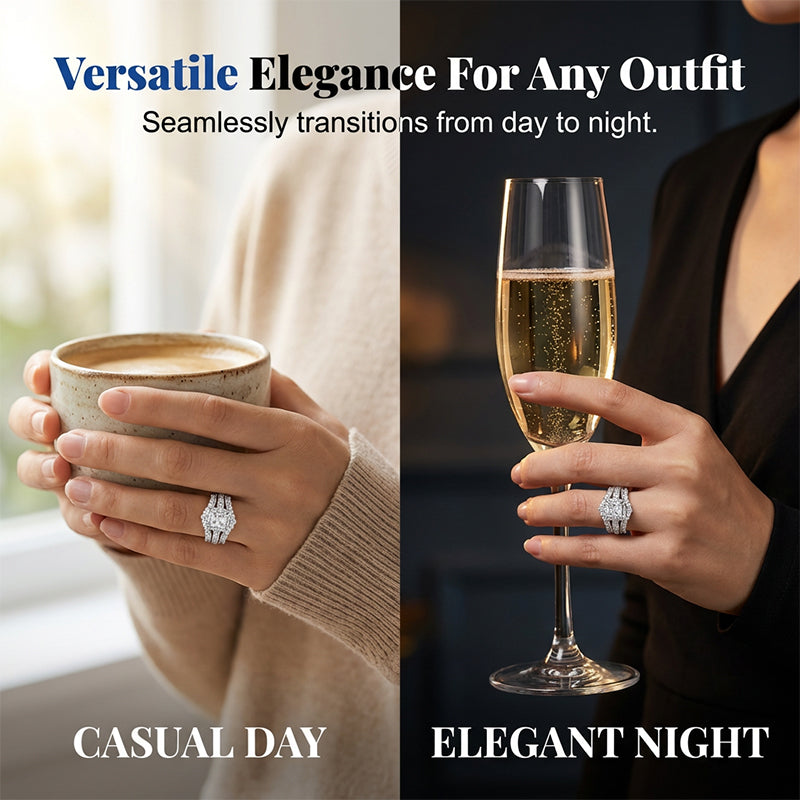 EverShine – Princess Cut Sparkling Zirconia Ring