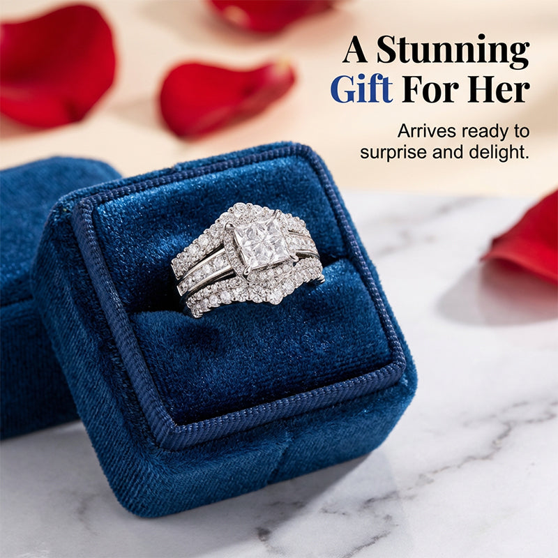 EverShine – Princess Cut Sparkling Zirconia Ring
